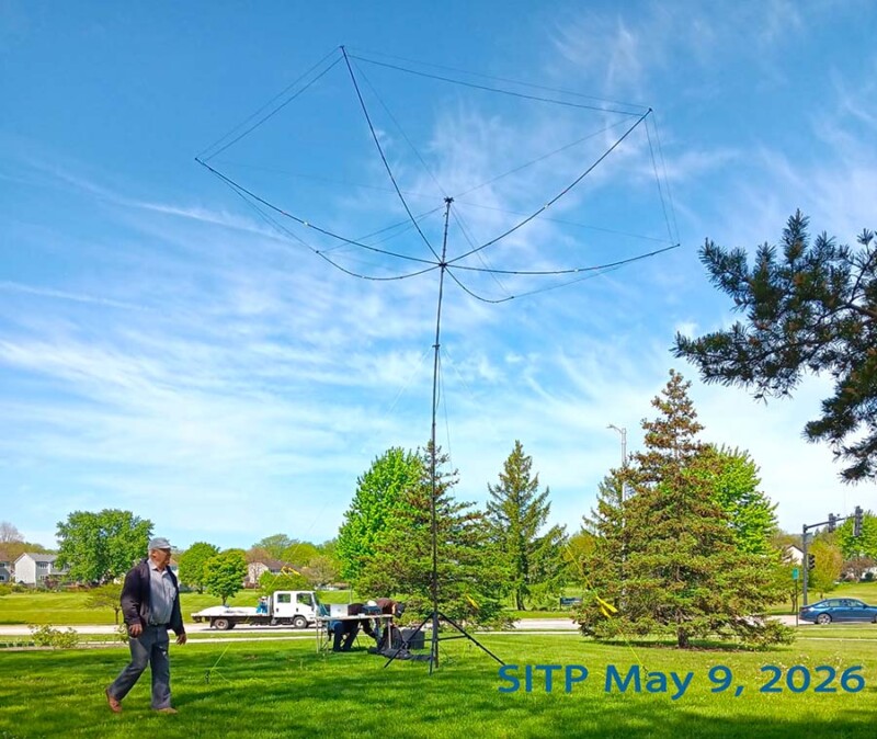 Robert Kocourek (W9RKK) working SSB with his Hex-Beam antenna.