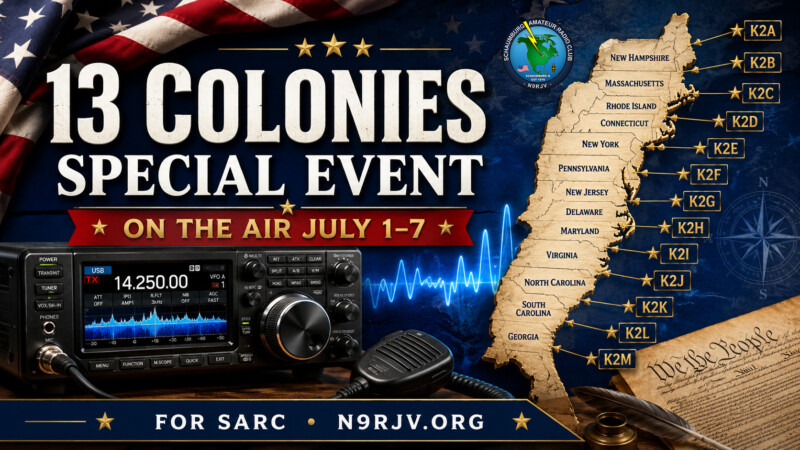 Work the 13 Colonies Special Event — On the Air July 1–7