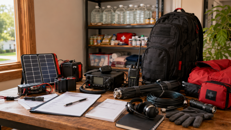 Pack for mobility, weather, medical needs, and safe power—not for an equipment show.