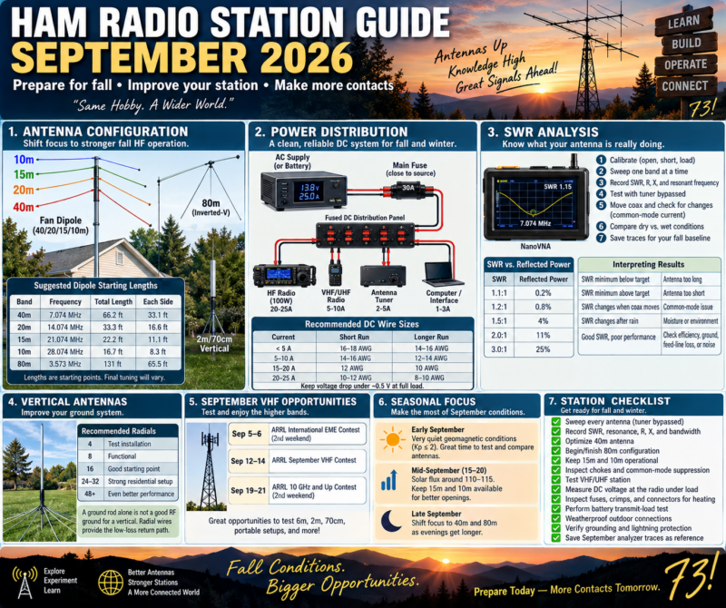 September Ham Radio Station Guidance
