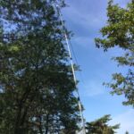 20m dipole on 18' portable mast