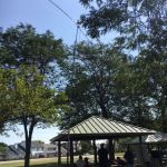 Picnic shelter with 20m dipole