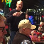 Geoff Stevens KA9QGH presenting the club awards